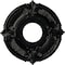 Ekena Millwork Attica Ceiling Medallion (Fits Canopies up to 3 1/2"), 12 3/4"OD x 4"ID x 1/2"P, Black Pearl CM12ATBPS - alternate 1